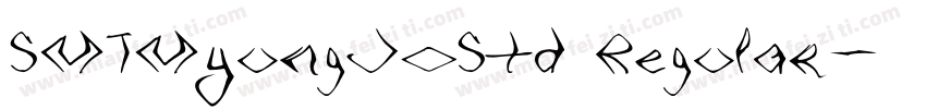 SMTMyungJoStd Regular字体转换